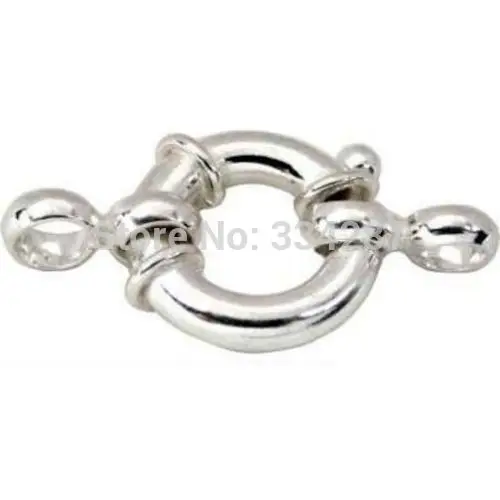

Sterling Silver Fancy Spring Ring Clasp 11MM