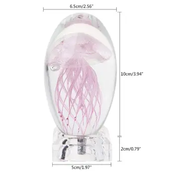 

Jellyfish Crystal Table Lamp 3D LED Night Light With Light Base Magical Colors
