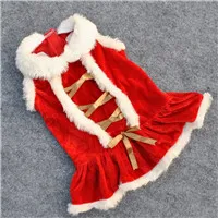 Рождественский красный жилет для собак маленький плюшевый хлопковый Рождественский костюм снеговика Досуг кошка футболка, одежда XS, S, M, L, XL DOGGYZSTYL - Цвет: Red coat