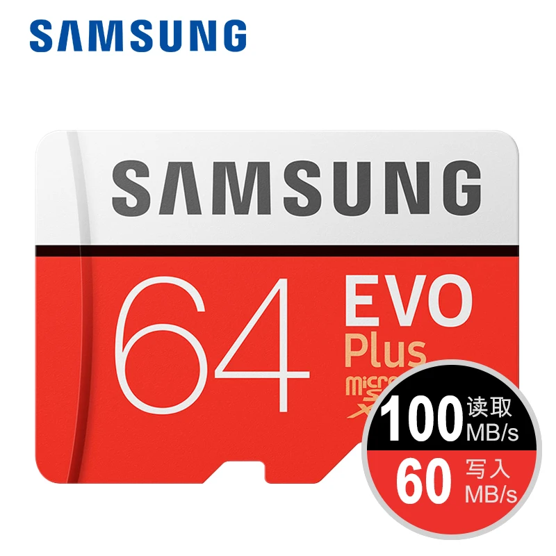 Карта памяти SAMSUNG EVO Plus 32 ГБ/SDHC 64 Гб/128 ГБ/256 ГБ/SDXC Micro SD TF карта