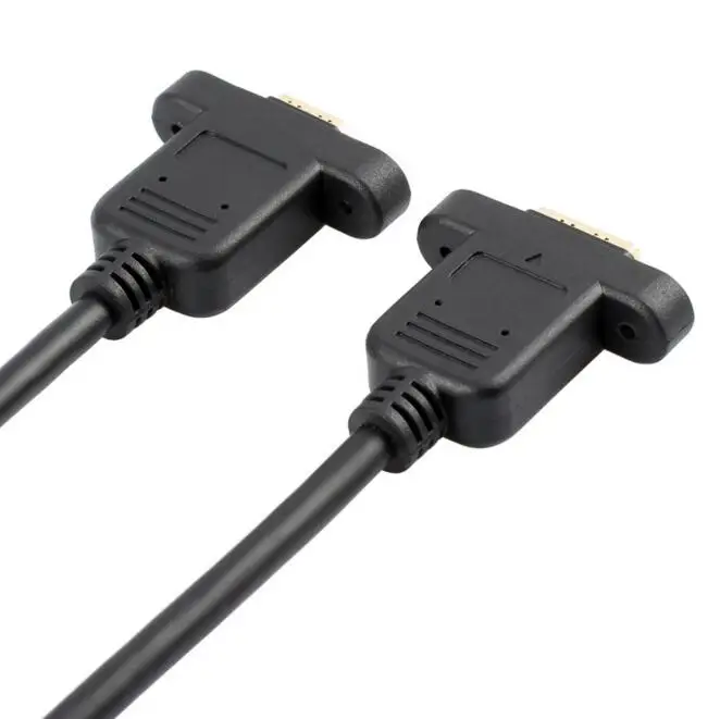 1.4V HDMI A Type Fmale to HDMI Female Extension Cord Screw Holes Lock