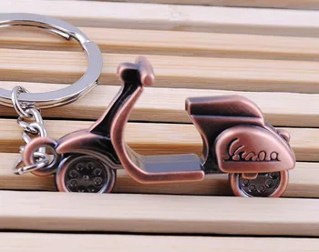 

Fashion Auto Metal keyrings High Quality Cindiry Antique Bronze Motorbike Key Chain Personality Motorcycle Keychain Car Styling