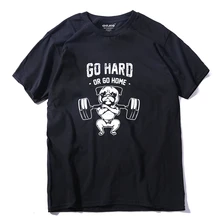 COOLMIND PU0124A хлопок go hard or go home Мужская футболка Повседневная летняя свободная Мужская футболка мужская футболка с круглым вырезом