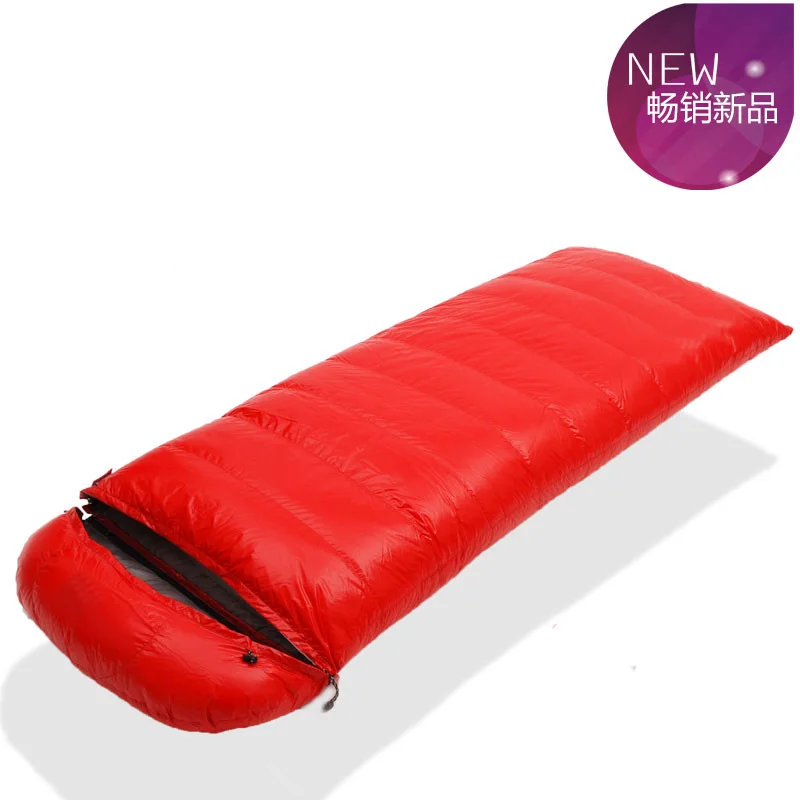 

Goose down 400g/600g/800g/1000g falling outdoor ultralight can be spliced envelope adult breathable goose down sleeping bag