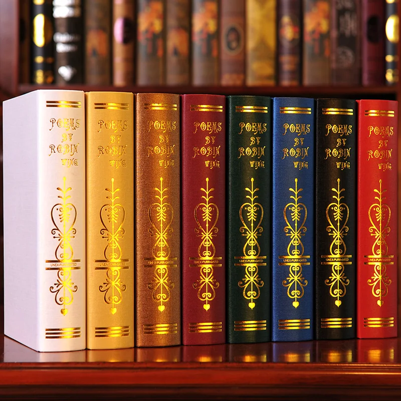 8 قطعة وضع كتاب الأوروبية محاكاة دراسة خزانة التصوير الدعائم محاكاة وهمية مربع 0516 كتاب