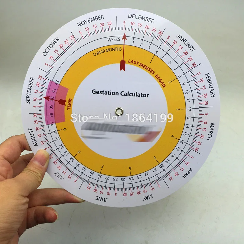 18 см Большой размер калькулятор беременности колесо беременность Гониометр Ожидаемая дата рождения калькулятор