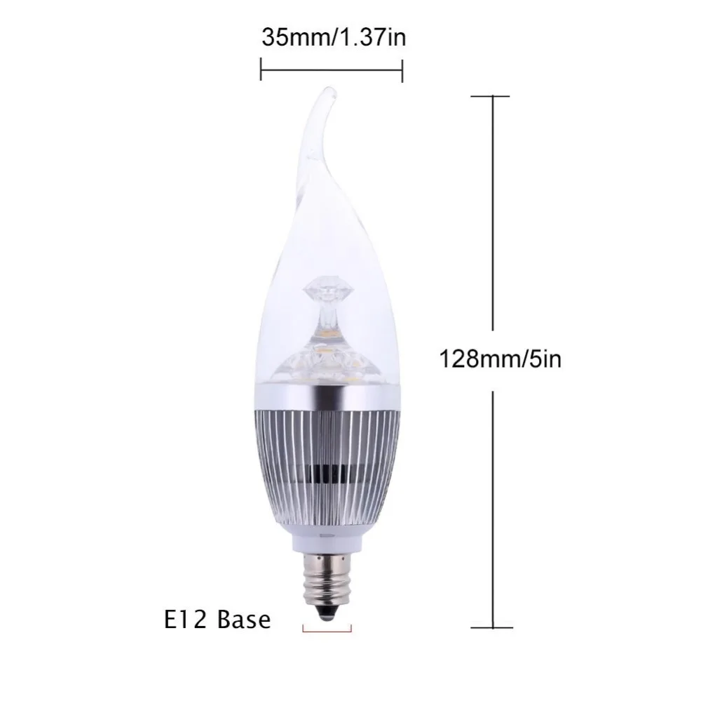 10xled свечах E12 9 Вт затемнения 110 В 220 В светодиодные лампы холодный белый/теплый белый прожектор Светодиодные lightig Серебряный/Золотой ce rohs