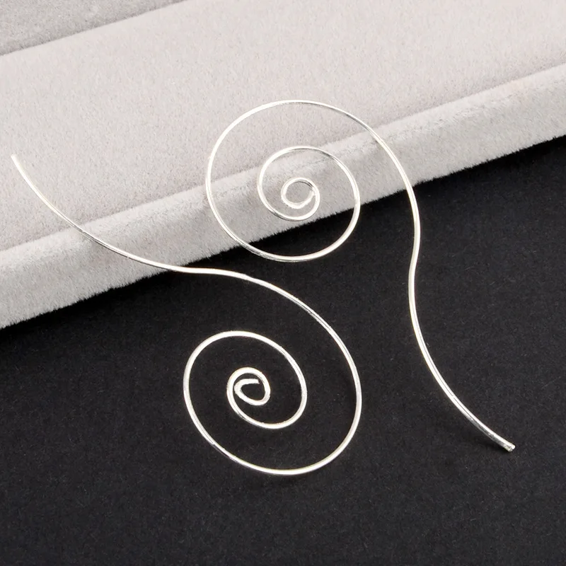 

2019 new circle circle rotating ear hooks ring multi-layer European and American style punk simple nightclub female earrings