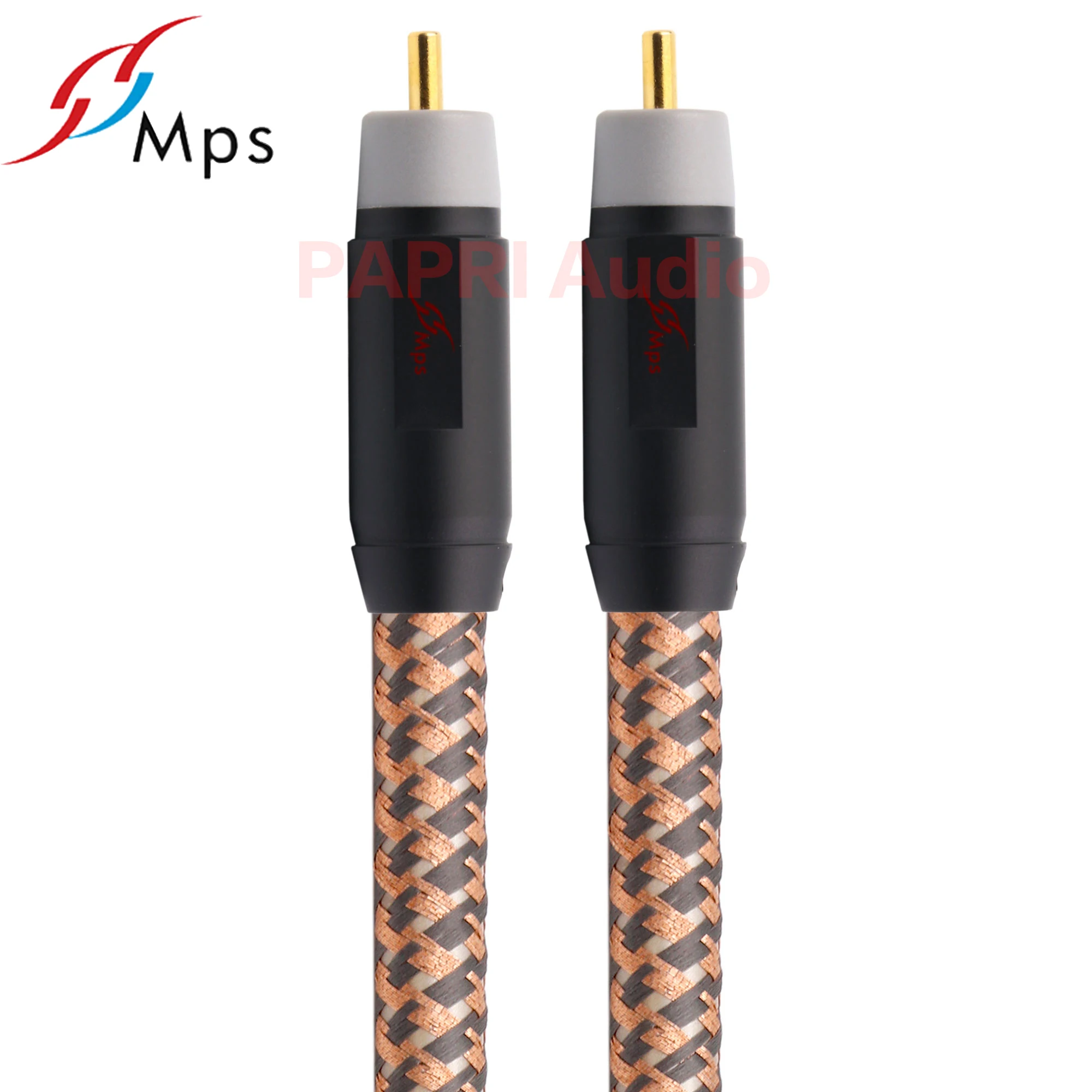 PAPRI Hi Fi MPS 99.99997% OCC 24K позолоченный разъем RCA аудио кабель DVD CD DAC усилитель