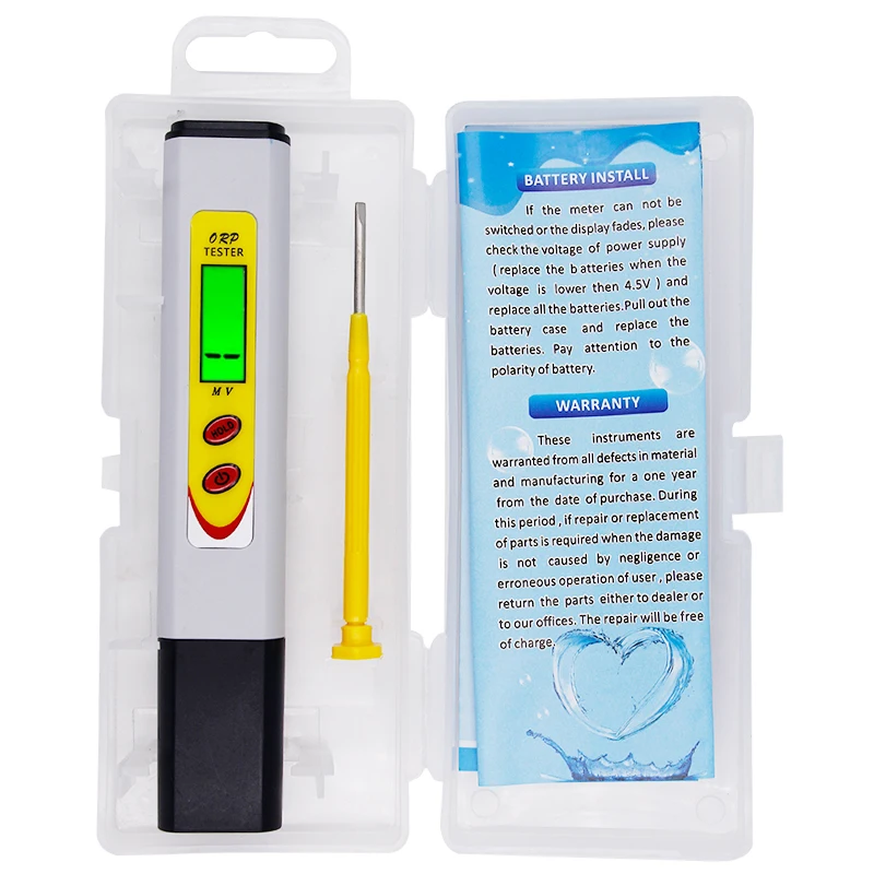 

Digital Pen-type ORP Meter ORP-969 ORP Tester With Hold Switch -1999mV~1999mV Oxidation Reduction Potential 32%Off
