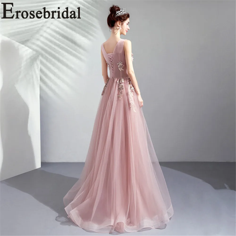 Женское кружевное платье Erosebridal вечернее без рукавов длинная фасоль паста