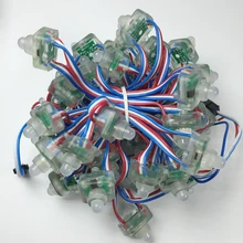 2500 шт./лот DC5V 12 мм 2811 квадратный рассеянный цифровой ws2811 адресуемый RGB светодиодный пиксельный шнур IP68 водонепроницаемый светодиодный модуль