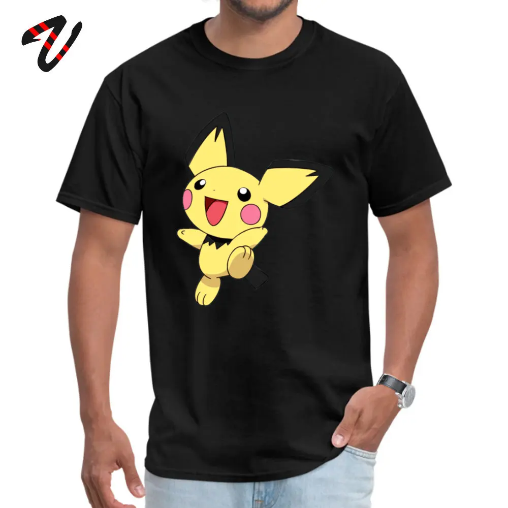 

High Quality Men T-shirts Crewneck Johnny Hallyday Sleeve Ghana Pichu Tops T Shirt Simple Style Tee-Shirt Drop Shipping