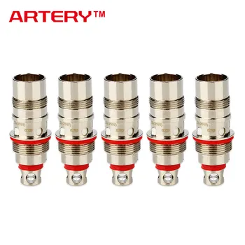 

100% Original 5pcs Artery LQC Coil 0.7ohm/1.8ohm Supports 15-25W for Lady Q Kit/PAL AIO Kit Artery Replacement Evaporator Coils