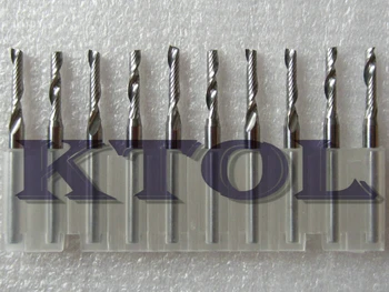 

Accuracy 3.175X2.5X12mm Single Flute Spiral End Millinging Cutters, CNC Router Bits for Clean Cutting Acrylic, PVC, MDF, Wood