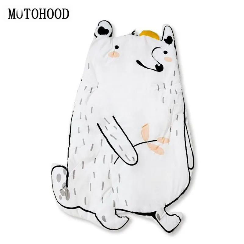 MOTOHOOD хлопок ребенка ползать коврики игры Одеяло пол Playmats ковер с Cute Bear кролик Форма украшения детской комнаты