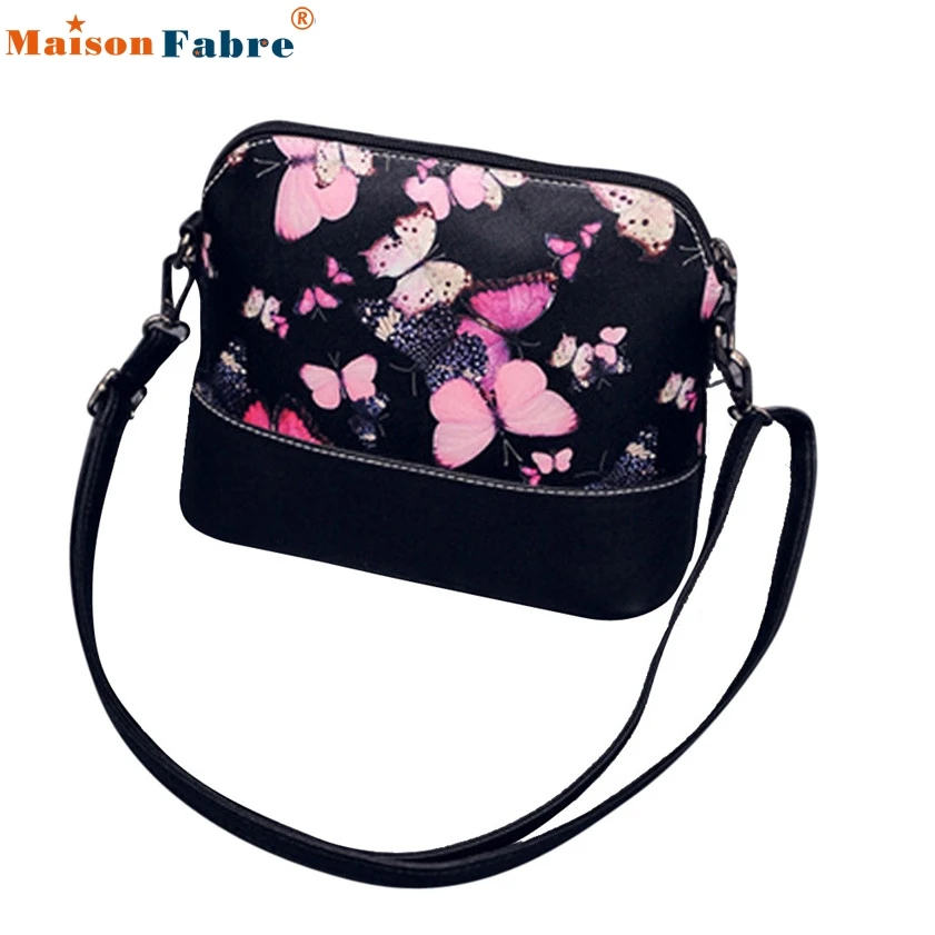 High quality Women Printing Shoulder Bag Leather Purse Satchel Messenger Bag