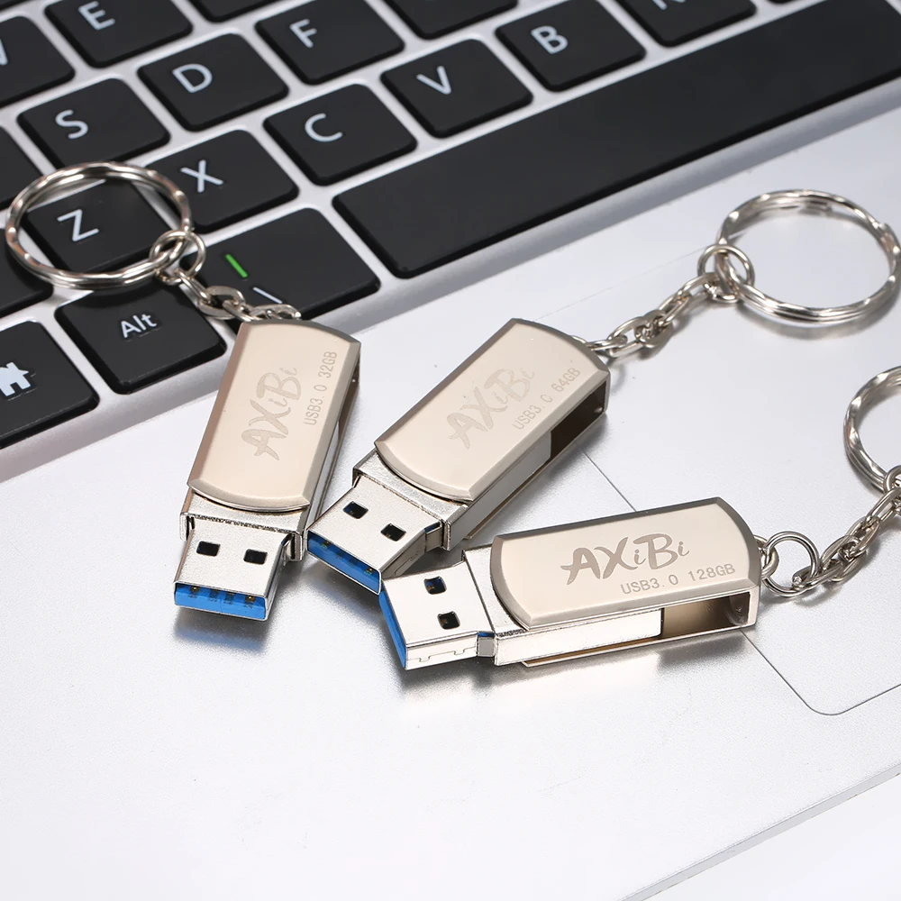 USB флэш-накопитель USB3.0 Мини Портативный U диск 128GB флешки автомобильный флеш-накопитель серебристый для ПК ноутбука