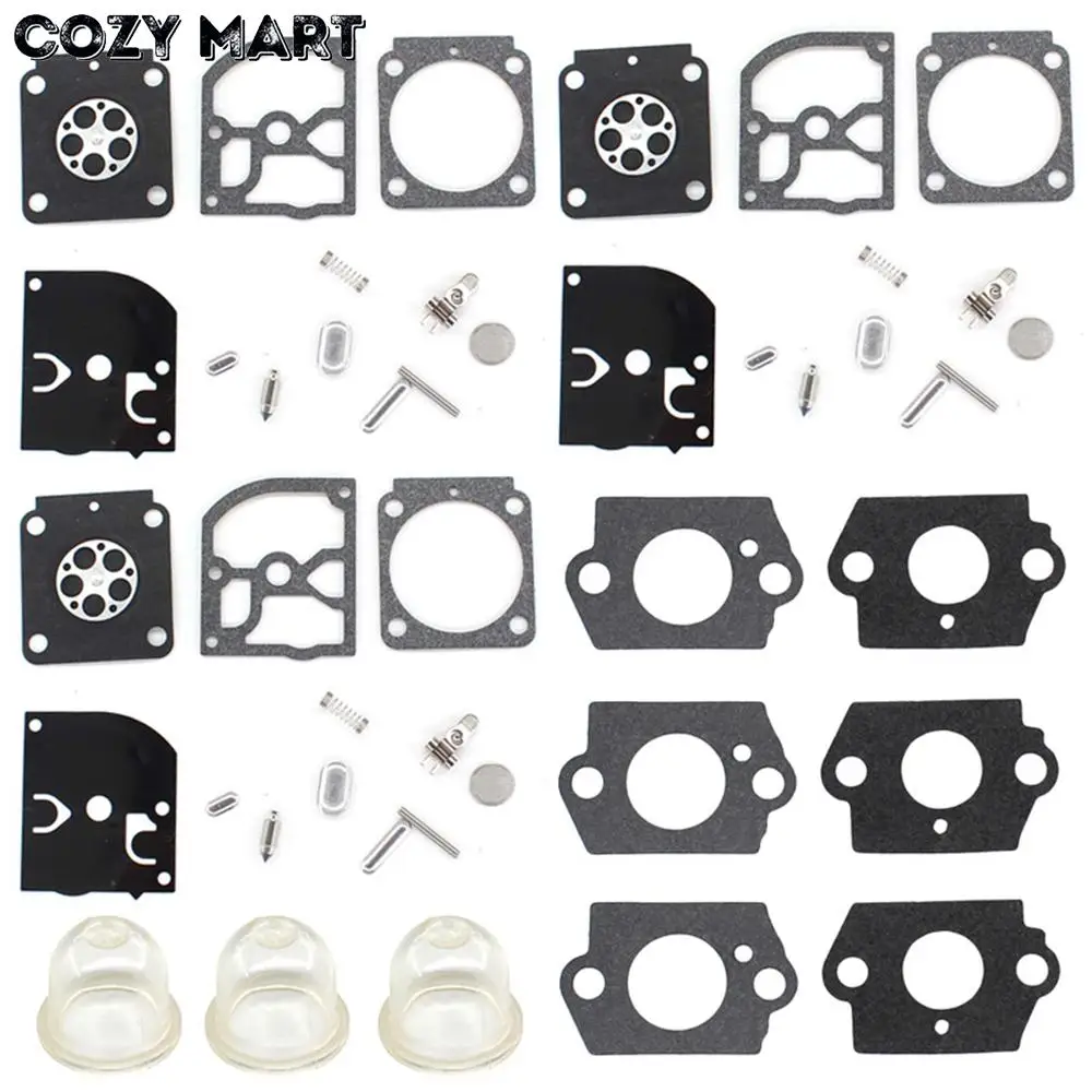 3x карбюратор комплект для ремонта и восстановления для ST FS55 FS120 FS200 FS250 FS300 FS350 SH55 SH85 BG 45 46 55 65 85 Триммер# Zama RB-89 Carb