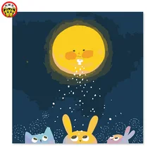 Декоративные абстрактные перо цвета Середины осени Festiv рисовать на холсте, цифровая живопись DIY