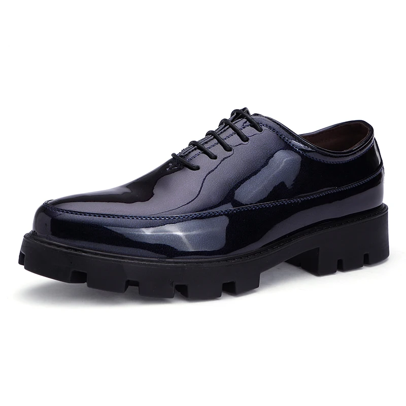 men designer shoe luxury brand italian formal pointed toe patent leather dress safety foowear male platform oxford shoes for men (2)