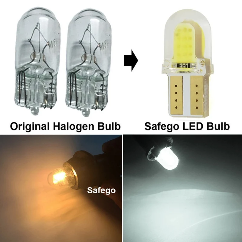 3 шт. W5w Led T10 светодиодные лампы Интерьер светильник 12V авто светодиодный