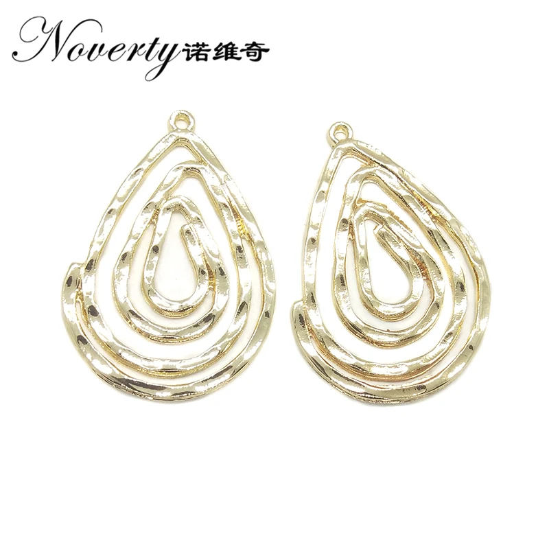 

2019 New 4pieces/bag High Quality Zinc Alloy Water Drop Charms Pendant Connector Linker DIY Necklace Earring Jewelry Accessories