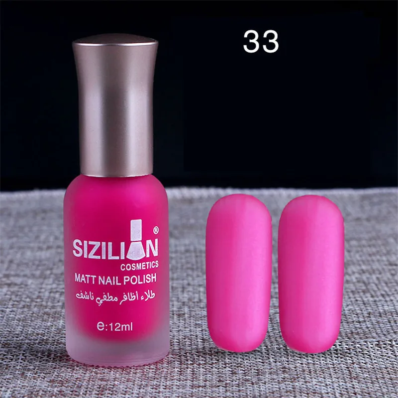 12 мл матовый лак для ногтей Цвет ногтей розовый красный фиолетовый 3 цвета лак маникюрный лак для ногтей