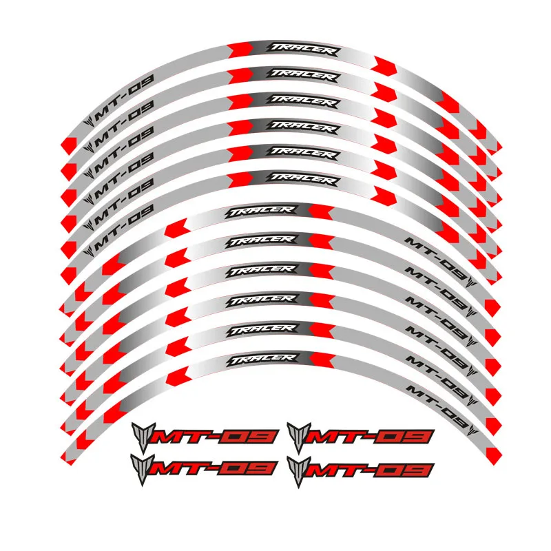Горячая 6 цветов колеса мотоцикла отличительные светоотражающие наклейки обода полосы для YAMAHA tractracer