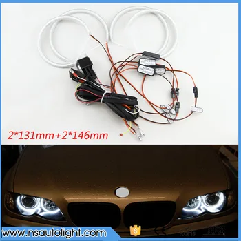 

2017 New Car 3014 LED Angel Eye Light Cool White 10000K Super Bright Car Auto Headlight For BMW E46 non projector