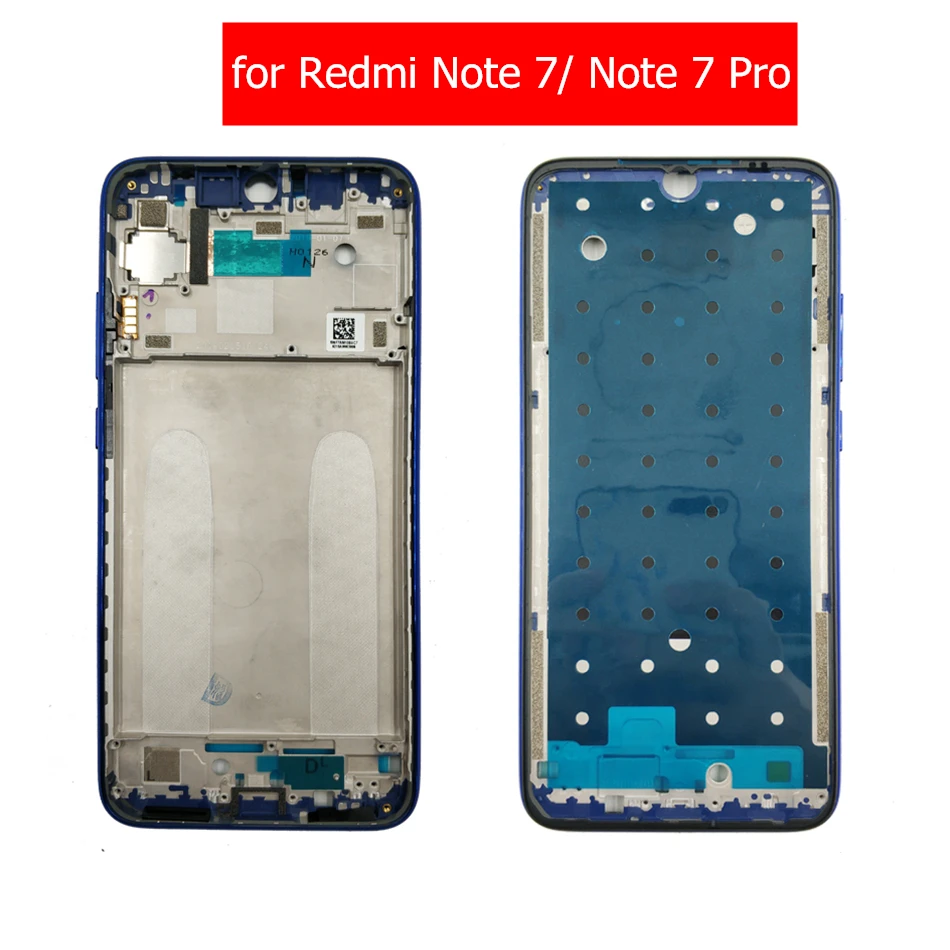 Для Xiaomi Redmi Note 7/Note 7 Pro средняя рамка поддерживающая рамка для ЖК-дисплея пластина корпус ободок Лицевая панель ободок запасные части
