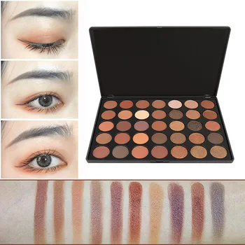 

2019 New hot 35 shades Colors Long Lasting Glitter Matte Cosmetic Eyeshadow makeup nude makeup set Cosmetics