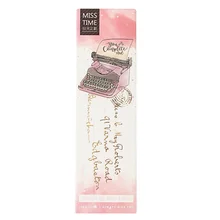 30 шт./упак. креативная мультяшная ПЕЧАТНАЯ МАШИНКА paper Bookmarks для книг поделитесь книжными маркерами закладки для книг канцелярские подарки