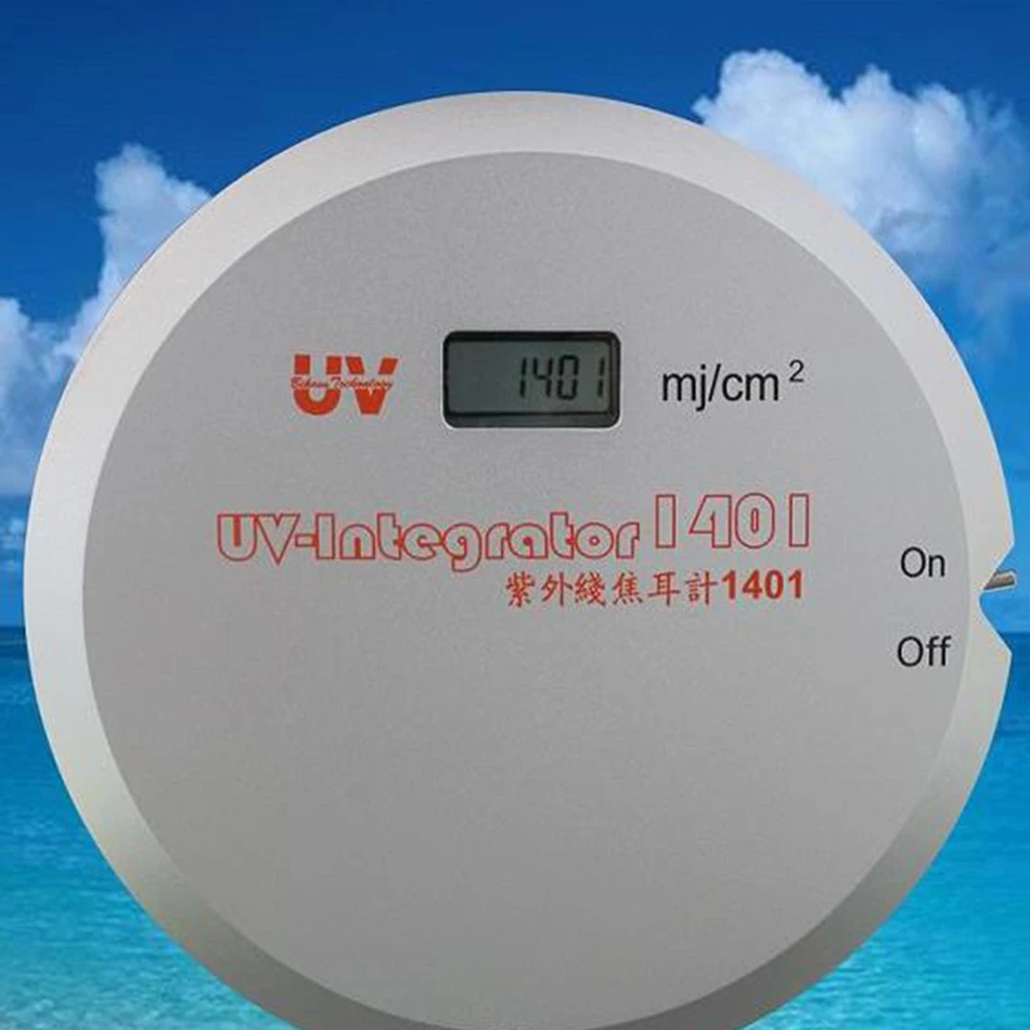 UV-1401 UV Energy Meter UV-integrator 250 to 410 nm Saving Line Exposure 3.6 Volt Lithium Ultraviolet