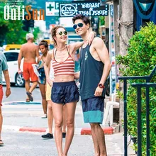 Oufisun бренд Для мужчин пляжные шорты пляжные боксеры Мужские Шорты для купания шорты быстрое высыхание Для мужчин купальники Спортивные кроссовки плавки Для мужчин