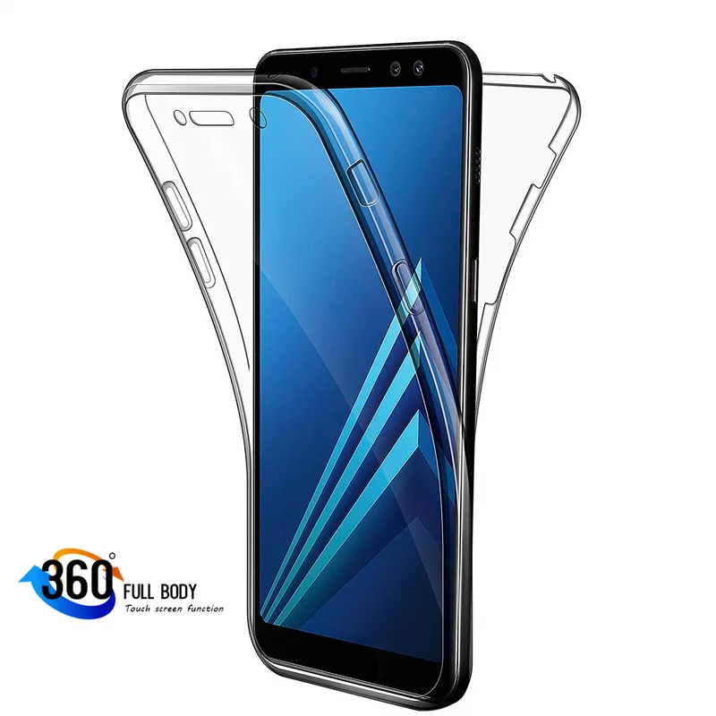 

Full Body cover phone case For Samsung Galaxy S8 S7 Edge S9 J4 Plus J6 J8 A7 A6 2018 A5 2017 Note 8 9 A3 J3 J5 J7 funda Soft TPU