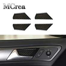 Mcrea наклейки для автомобиля Volkswagen VW Golf 7 GTI R GTE GTD MK7 дверные ручки чаши рама из углеродного волокна для Средства для укладки волос