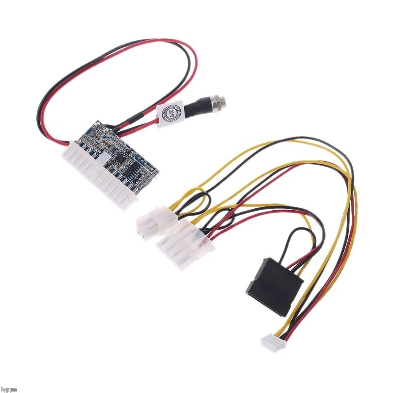 Ceny DC 12V 160W 24 Pin ATX przełącznik zasilacz samochód Auto Mini ITX moduł zasilania kabel DropShip