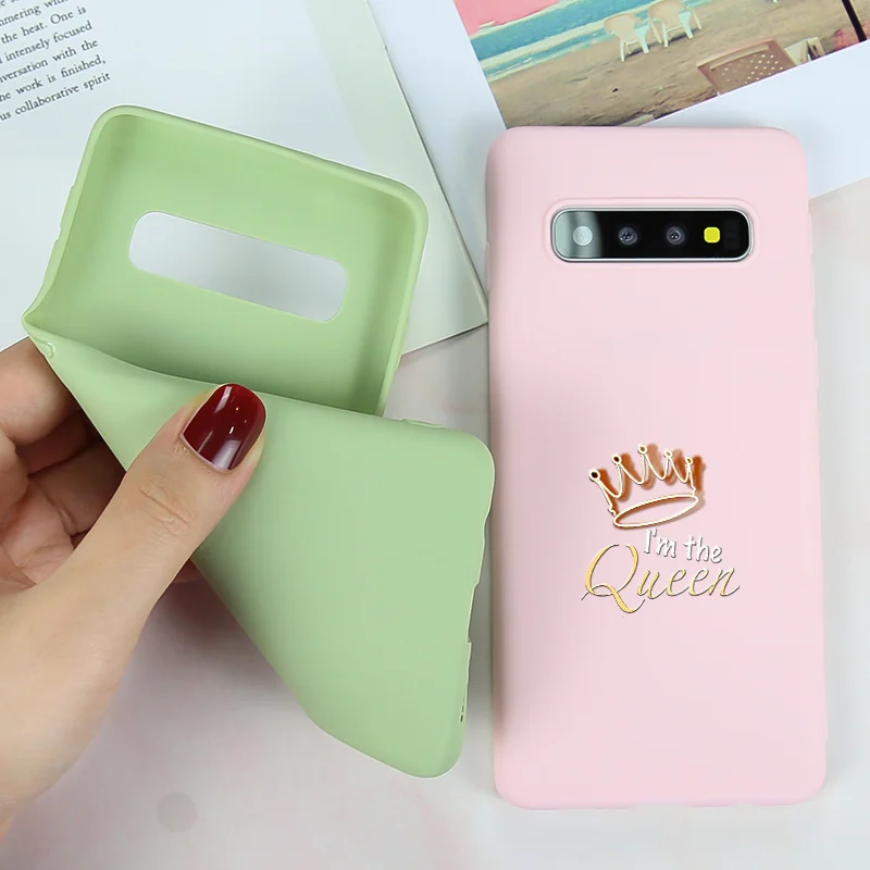 Чехол для Samsung S10 Plus мультяшный чехол S10e Galaxy S8 S9 Lite силиконовый мягкий бампер из
