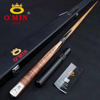 

Professional High-end Handmade O'MIN HUNTER 3/4 Piece Snooker Cue Kit with Good Case with Telescopic Extension Snooker Stick Cue