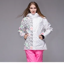 Женский зимний лыжный костюм, ветрозащитное водонепроницаемое пальто, высокое качество, теплая утолщенная Женская куртка,, размер XS-L