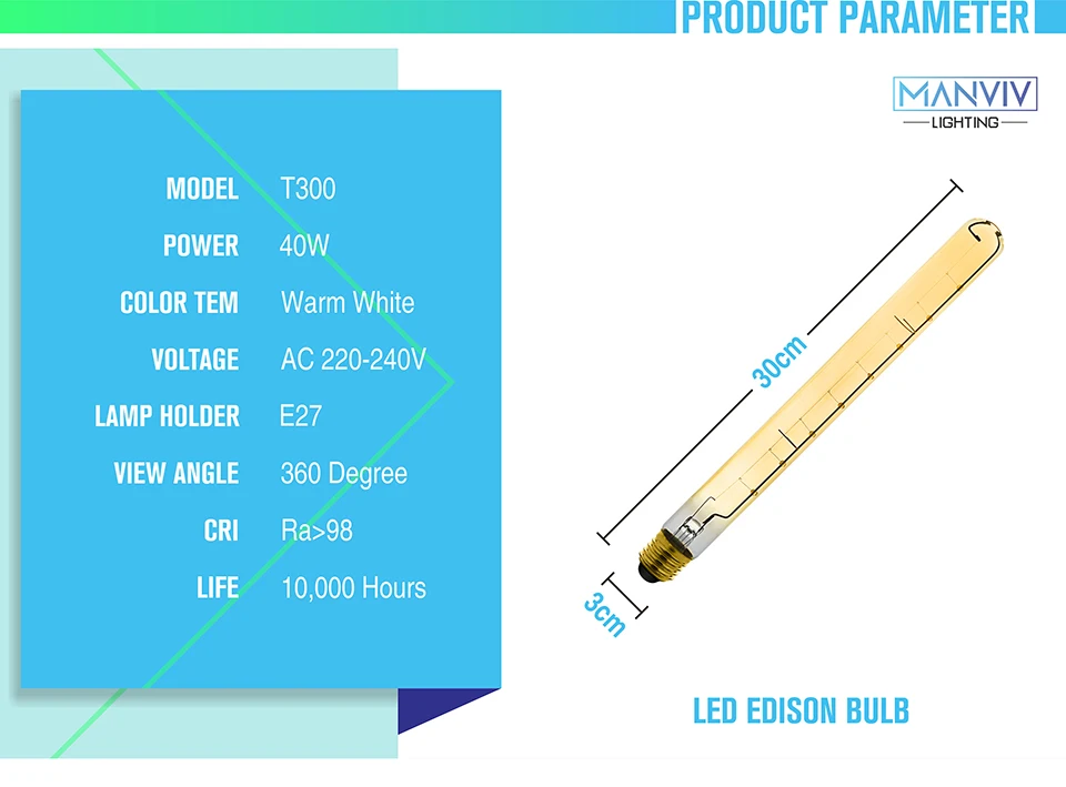 T10 T185 T300 Винтаж Edison Lampara 40 W AC 220 V E27 нити лампы накаливания антикварная ретро Эдисон свет украшения для кафе бара