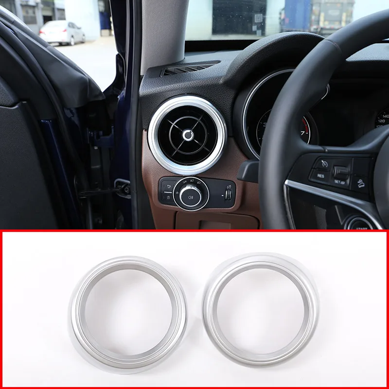 Матовая Серебристая Крышка для вентиляционного отверстия кондиционера Alfa Romeo