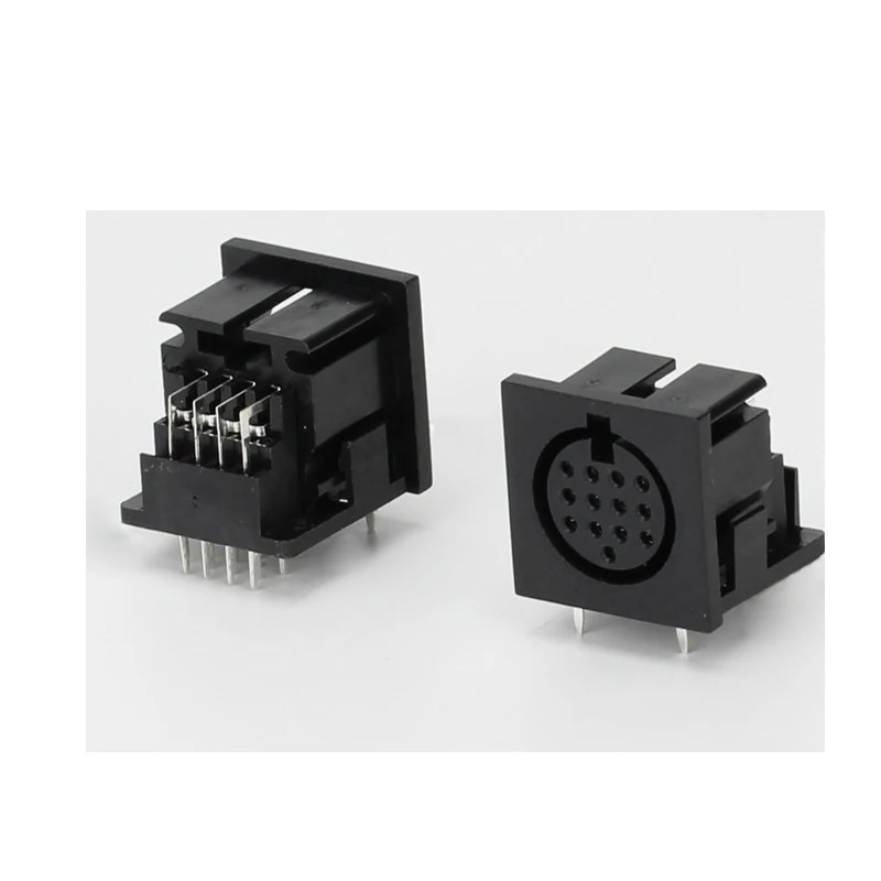 100 Pcs X Circular DIN Jack Female 13 pin PCB Mount Connector