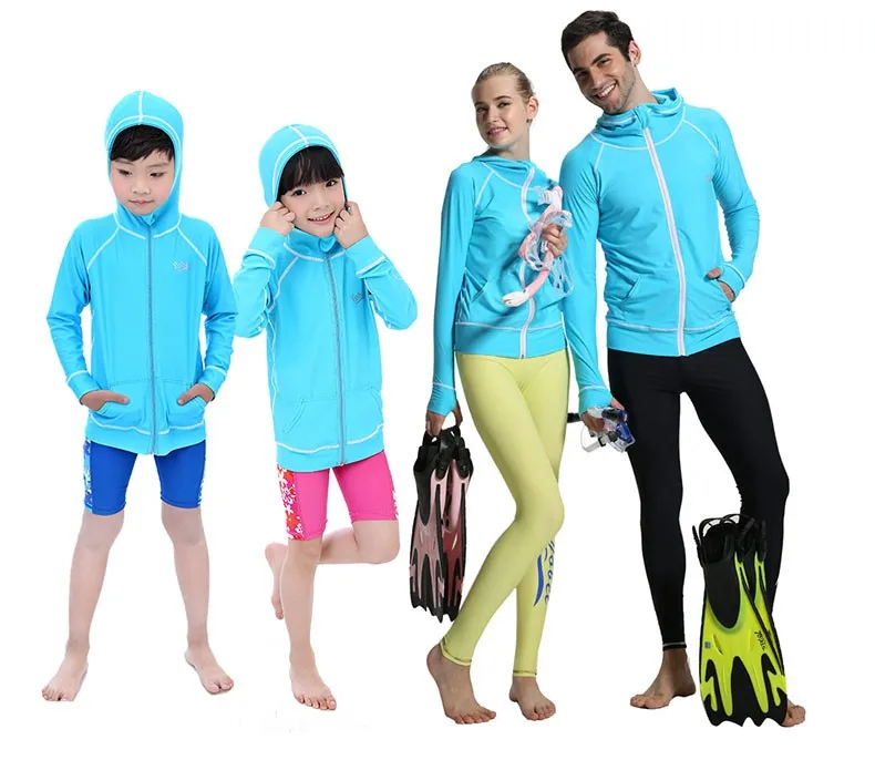 Для женщин виндсерфинга для сёрфинга дайвинга и плаванья с длинным рукавом футболки топы, штаны Для мужчин Подводное плавание гидрокостюм UPF50+ Рашгард пляжные купальные костюмы