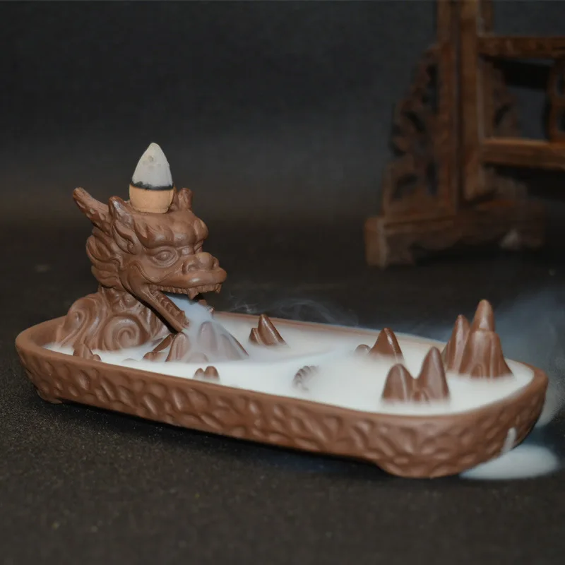 coffee color Горячая курильница для благовоний горелка фиолетовый; песок курильница для благовоний курильница горные конусы палочки с ладаном держатель для дома гостиной - Цвет: coffee color