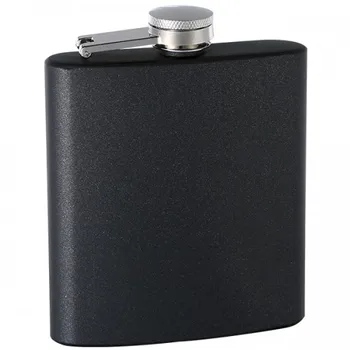 

6oz "Pearlized" Painted Flask, Pink/ Black /blue/Light golden