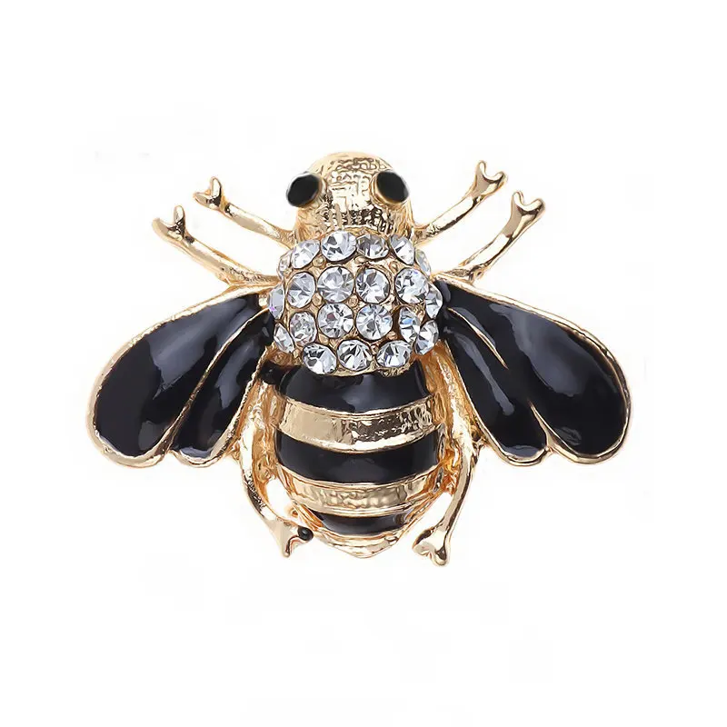 

Rhinestone Bee Brooches Pins Women cute Insect Women Vintage Jewelry Fashion Insect accessories Cardigan Enamel Pin gifts