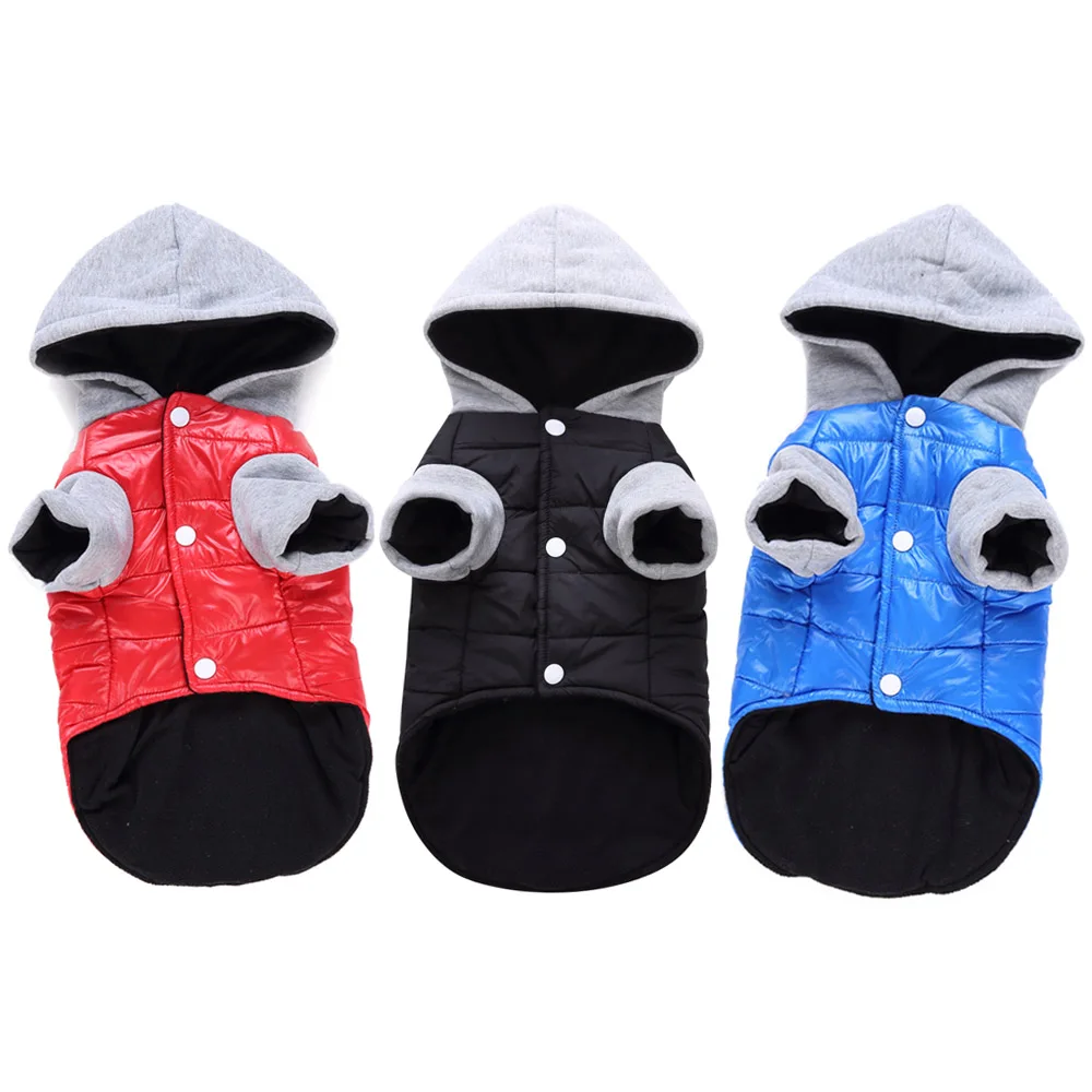 

Hooded Dog Coat Winter Pet Clothing For Small Medium Dogs French Bulldog Jacket York Sportswear Chihuahua Clothes Cat Suit S-XL