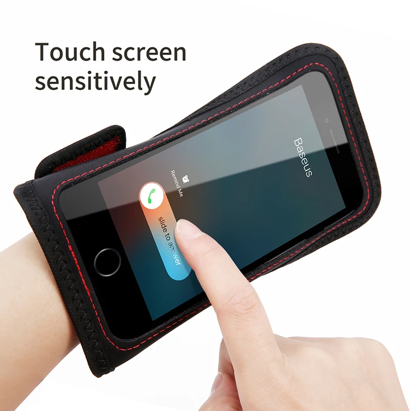Baseus Sport ArmBands Case For iPhone 6 6S 7 Plus Outdoor Waterproof Running Gym Phone Pouch Cover For Samsung S8 Arm Band Bag